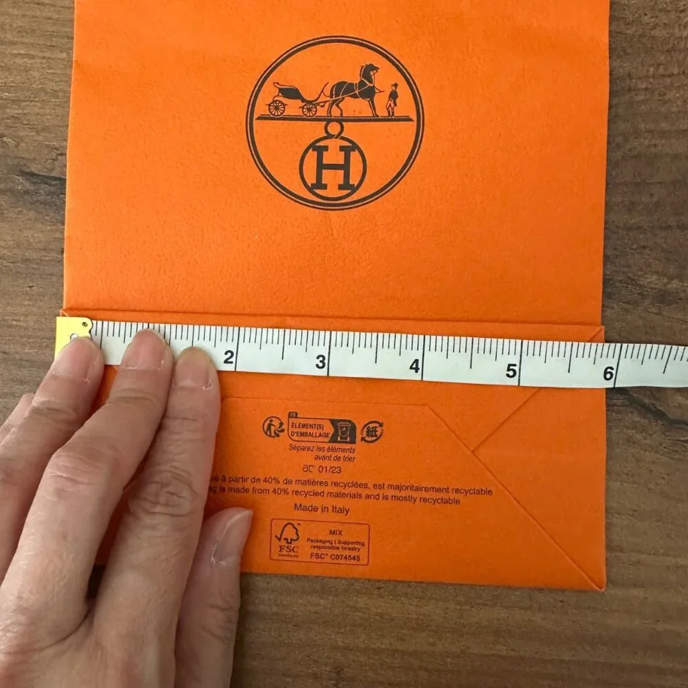 Hermes Gift Box Set Orange & Brown Small Size